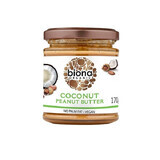 Beurre de cacahuète avec noix de coco, 170 gr, Biona