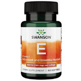 Vitamine E 400 IU, 60 gélules, Swanson