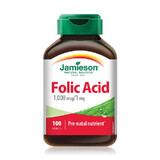 Acide folique 1mg, 100 comprimés, Jamieson