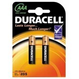 Batterie AAA base, 2 pezzi, Duracell