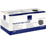 Masques de protection médicale en 3 couches type IIR, 50 pièces, Abena