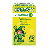 Ascovit Vitamine D, 50 comprimés, Perrigo