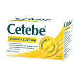 Cetebe Vitamine C, 500 mg, 30 gélules, Stada
