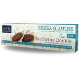 Biscuiti bio cu crema de cacao,Bio Twins, 125 g, Sottolestelle