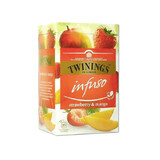 Thé infusé à la fraise et à la mangue, 20 sachets, Twinings