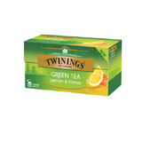 Thé vert au citron et au miel, 25 sachets, Twinings