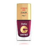 DELIA Nail Polish Hybrid Coral no. 012 marsala x 11ml