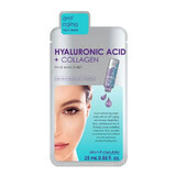 Skin Republic Masque facial à l'acide hyaluronique et au collagène avec tissu 25ml