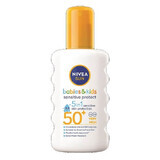 Spray solaire pour enfants SPF 50+ Sensitive Protect, 200 ml, Nivea