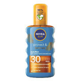 Huile solaire en spray SPF 30 Protect &amp; Bronze, 200 ml, Nivea Sun