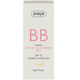 BB cream avec SPF15 teinte claire pour peau normale et sèche, 50 ml, Ziaja