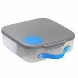 LunchBox Kompartimentierte Lunchbox, Grau mit Blau, Bbox