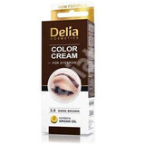 Crème teintante pour sourcils Dark Brown, 15 ml, Delia Cosmetic