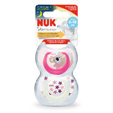 Sucette en silicone M2 Star Day&Night, 2 pièces, 6-18 mois, Nuk