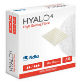 Pansement Hyalo4 à haute teneur en fibres gélifiantes, 10x10 cm, 10 pièces, Fidia Farmaceutici