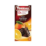 Chocolat noir à l'orange sans sucre ni gluten 75g TORRAS