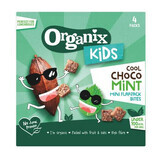 Organic whole oat cubes with cocoa and mint, +3 years, 4 bags x 23 g, Organix