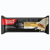 Barre protéinée au chocolat blanc et au caramel Protein Deluxe, 55g, Power System