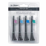 Recharge pour brosse à dents électrique GTS2080 Black, 4 pièces, Dr. Mayer