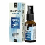 Aloe Vera Biseptol Spray buccal, 20 ml, Dacia Plant