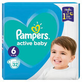 Pampers Active Baby Diaper, No. 6, 13-18 kg. 32 pcs.