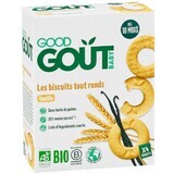 Biscuits ronds bio à la vanille, +10 mois, 80 g, Good Gout