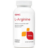 L-Arginine, 500 mg, 90 gélules, Gnc