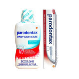 Whitening Zahnpasta + Mundspülung Tägliche Zahnfleischpflege Fresh Mint, 75 ml + 500 ml, Parodontax