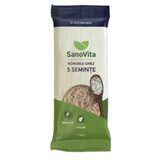 Rondelles de riz avec 5 graines, 56 g, Sanovita