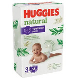 Pantaloni per pannolini Natural, No. 3, 6-10 kg, 58 pezzi, Huggies