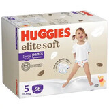 Culotte de protection Elite Soft, No. 5, 12-17 kg, 68 pcs, Huggies