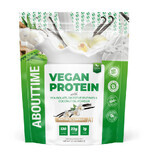 Abouttime Vegan Protein Protéine végétalienne avec arôme naturel de vanille, 985.6 g