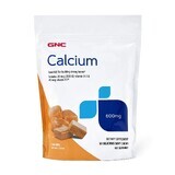 Gnc Calcium Soft Chews 600 Mg, Caramel Calcium, avec arôme naturel de caramel, 60 pcs