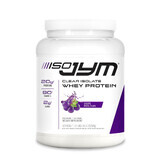 Proteine del siero del latte isolate Jym Iso Jym Clear, proteine del siero del latte isolate con aroma naturale di uvetta, 520 G