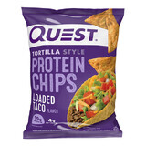 Quest Tortilla Style Protein Chips, chips protéinées à saveur de tacos, 32 g