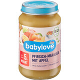 Babylove Menu pêche aux fruits de la passion et pomme ECO,5+, 190 g