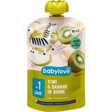 Babylove Purée de kiwi avec poire et banane 12+, 100 g