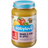 Babylove Purée de mangue avec kiwi et pomme ECO, 5+, 190 g