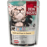 Dein Bestes Sachet Nassfutter für junge Katzen Truthahn in Soße, 100 g