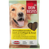 Bâtonnets pour chiens Dein Bestes à la volaille et au bœuf, 200 g