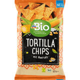 DmBio Chips de tortilla au sel de mer, ECO, 125 g