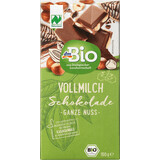 DmBio Chocolat au lait aux noisettes, 100 g