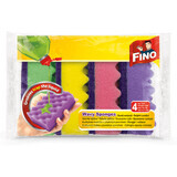 Fino Fino éponges à vaisselle ondulées, 4 pièces
