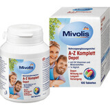 Mivolis A-Z Dépôt Complet 24 Vitamines et Minéraux, 100 comprimés, 138g
