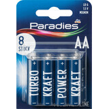 Paradies AA-Alkalibatterien, 8 Stück