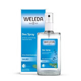Natürliches Deodorant mit Salbei, pflanzlich mit ätherischen Ölen, 100 ml, Weleda