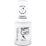 Rimmel London Super Gel French Manicure Vernis à ongles 090 Porcelain, 12 ml
