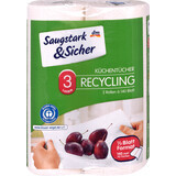 Saugstark&Sicher Essuie-tout Recyclage 3 plis 280 feuilles, 2 pcs