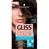 Schwarzkopf Gliss Color Permanent Hair Colour 4-0 Dark Brown Natural, 1 pc