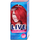 Schwarzkopf Live Tinta per capelli semipermanente XXL 92 Pillar Box Rosso, 80 g